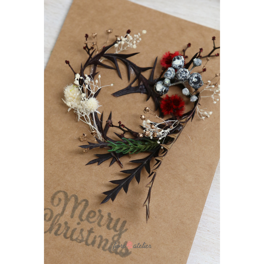 FIORE ATELIER Christmas Card Heart Shaped Branch - [Free Shipping Item] - COKOYAM
