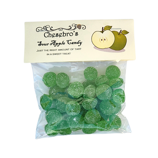Chesebro's Sour Apple Candy (4.5oz) - COKOYAM