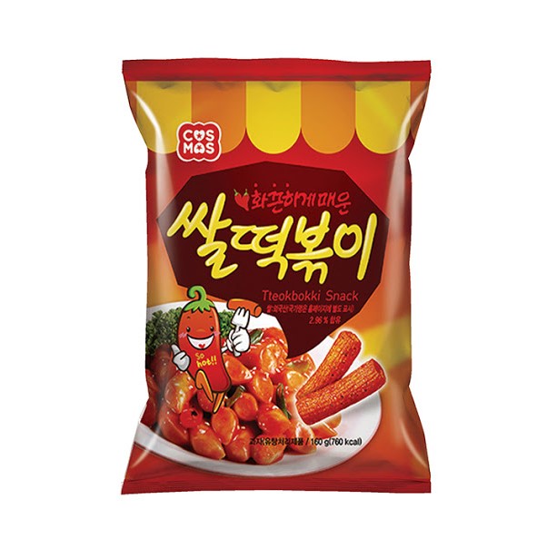 Cosmos Hot Rice Tteokbokki Snack (57g, 160g) - CoKoYam