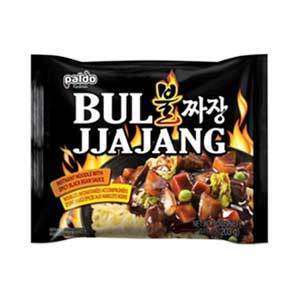 Paldo Spicy Bul Jjajang (Black Bean Sauce) 4 Pack (812g) (Jajangmyeon) - CoKoYam