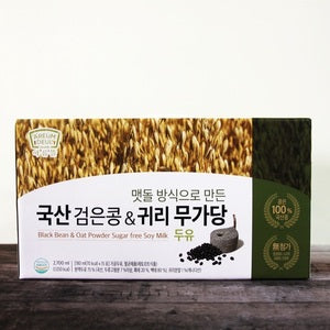 Areumdeul Black Bean & Oatmeal Soy Milk - Sugar Free (180mlx5PK, 180mlx15PK) - COKOYAM
