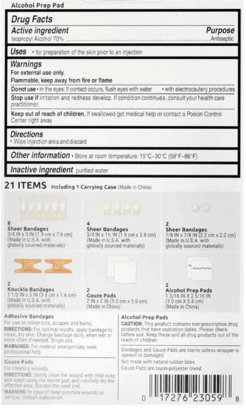 Care Pak First Aid Mini Kit (21 items) - CoKoYam