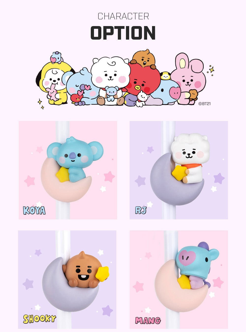 BT21 Goose Neck Mobile Holder