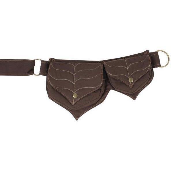 Cotton Two Leaf Pocket Waist Belt - CoKoYam