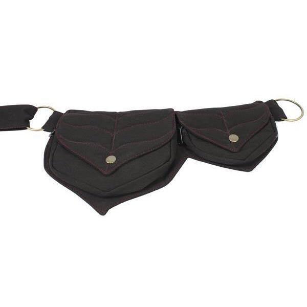 Cotton Two Leaf Pocket Waist Belt - CoKoYam