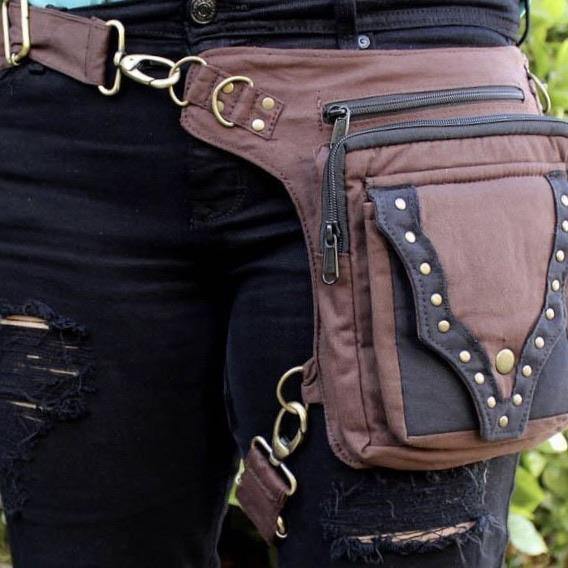 Women's Practical Fannypack Cotton Waistbag Travel Utility Belt - CoKoYam