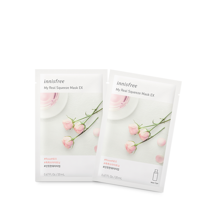 INNISFREE My Real Squeeze Masks - Each 2 Packs and Combo Sets - CoKoYam