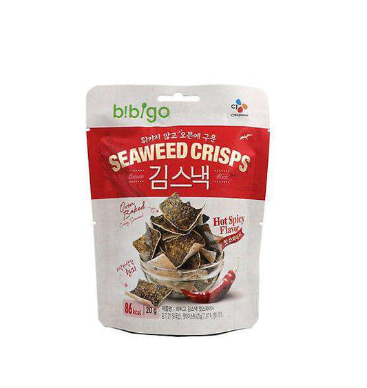 CJ Bibigo Seaweed Snack Crisps Hot Spicy (20g) - CoKoYam