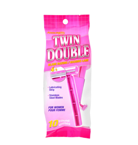 Assured Women's Twin Double Razors (10 EA/PK) - CoKoYam