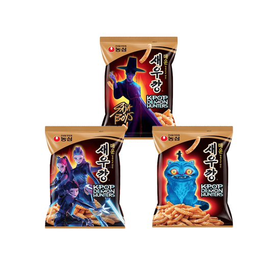 K-POP DEMON HUNTERS NONGSHIM Shrimp Cracker Spicy 3 Pack