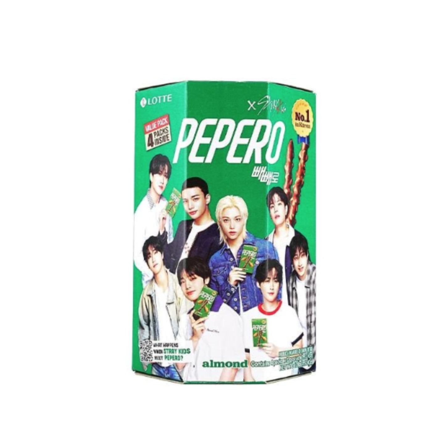 STRAY KIDS x PEPERO Almond Jumbo Gift