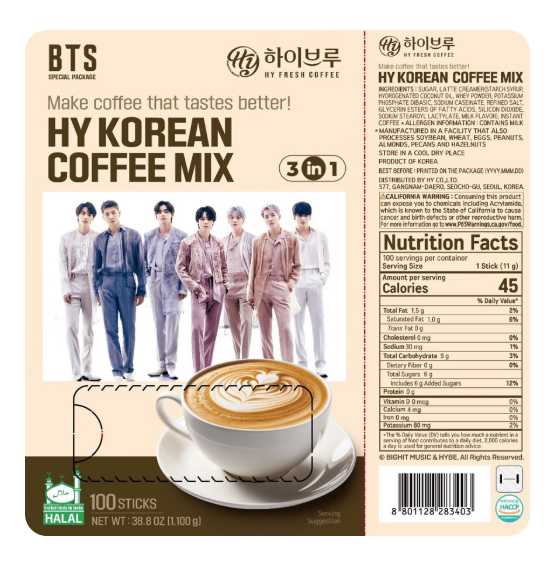 BTS X HY Coffee Mix Gift