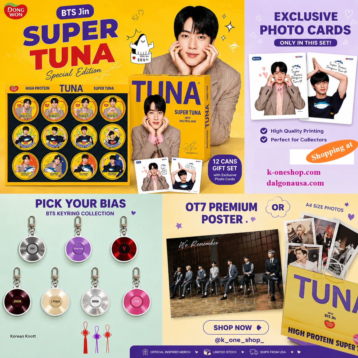 Dong Won x BTS JIN Special Edition Tuna 12 Pack Gift Set