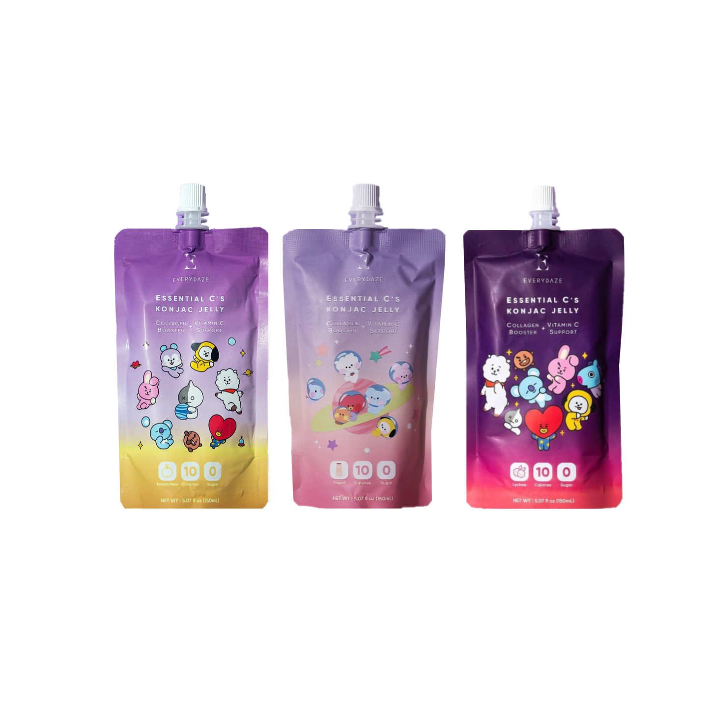 BT21 EVERYDAYS Konjac Jelly Combo (1+1+1) Gift