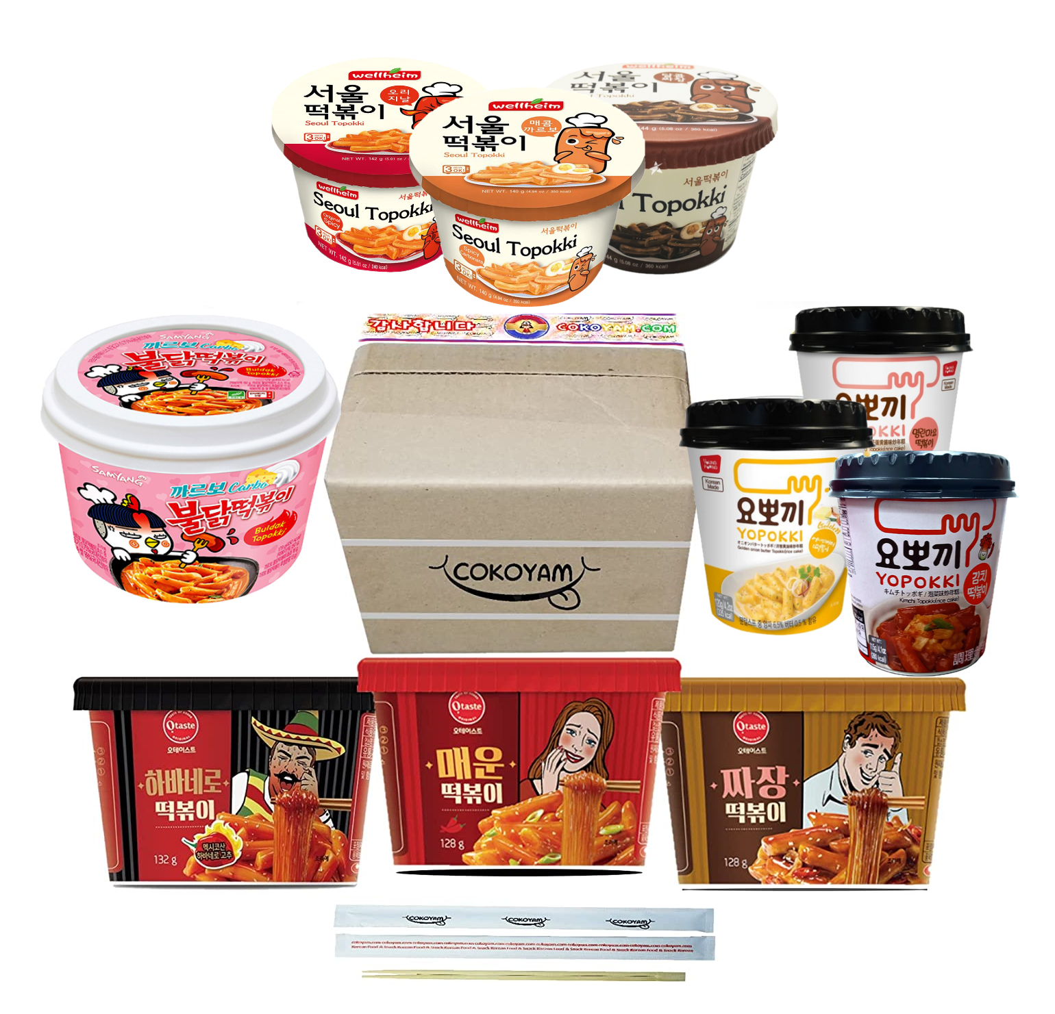 Toppik 豪華セット Korean Tteokbokki Assorted Gift Box 2022 New - A to Z Collection