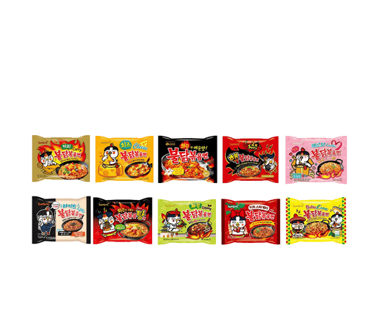 Samyang Spicy Hot Chicken 10 Flavors Combo - Buldak Ramen 10 Packs - CoKoYam