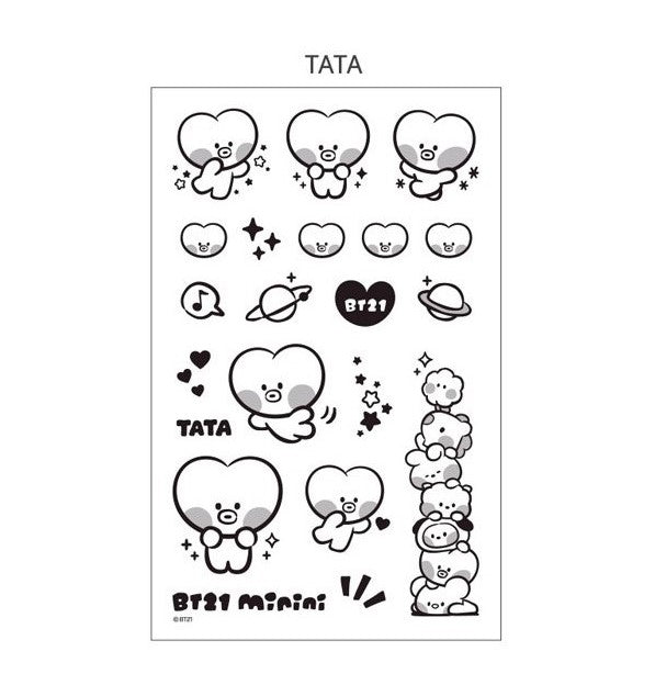 BT21 MININI TATTOO  STICKER