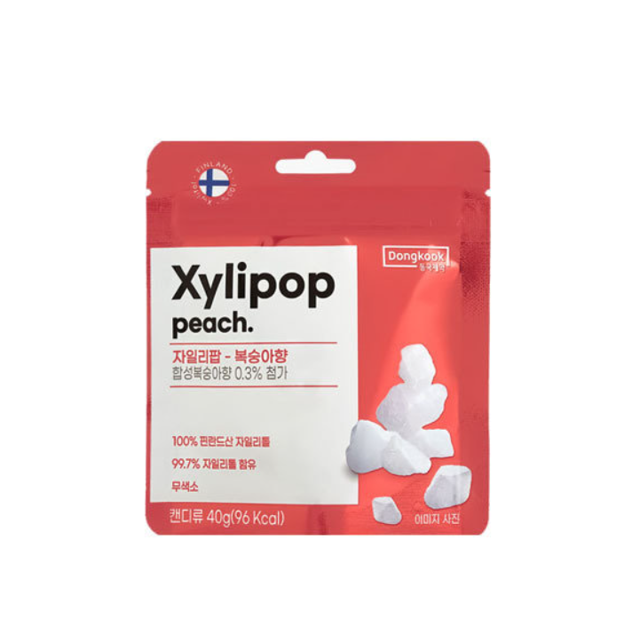 DONGKOOK XYLIPOP Candy 3 Flavors - Mint, Pure, Peach (40g) - COKOYAM