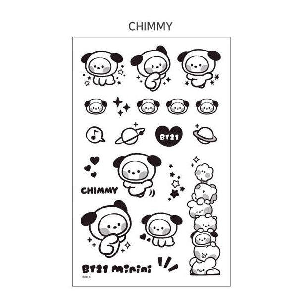 BT21 MININI TATTOO  STICKER