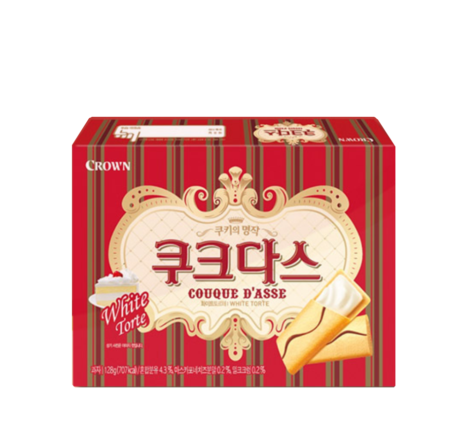 Crown Couque D'asse Biscuit White Torte (77g,128g, 288g) - [Discounted Item (Foods)] - COKOYAM