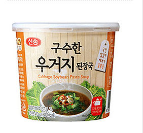 Singsong Soybean Paste Soup w/ Seasoned Cabbage Mini Cup (10g) - CoKoYam