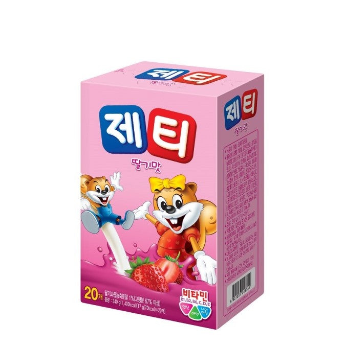 Dongseo JETTI Strawberry Powder Mix (340g) - COKOYAM