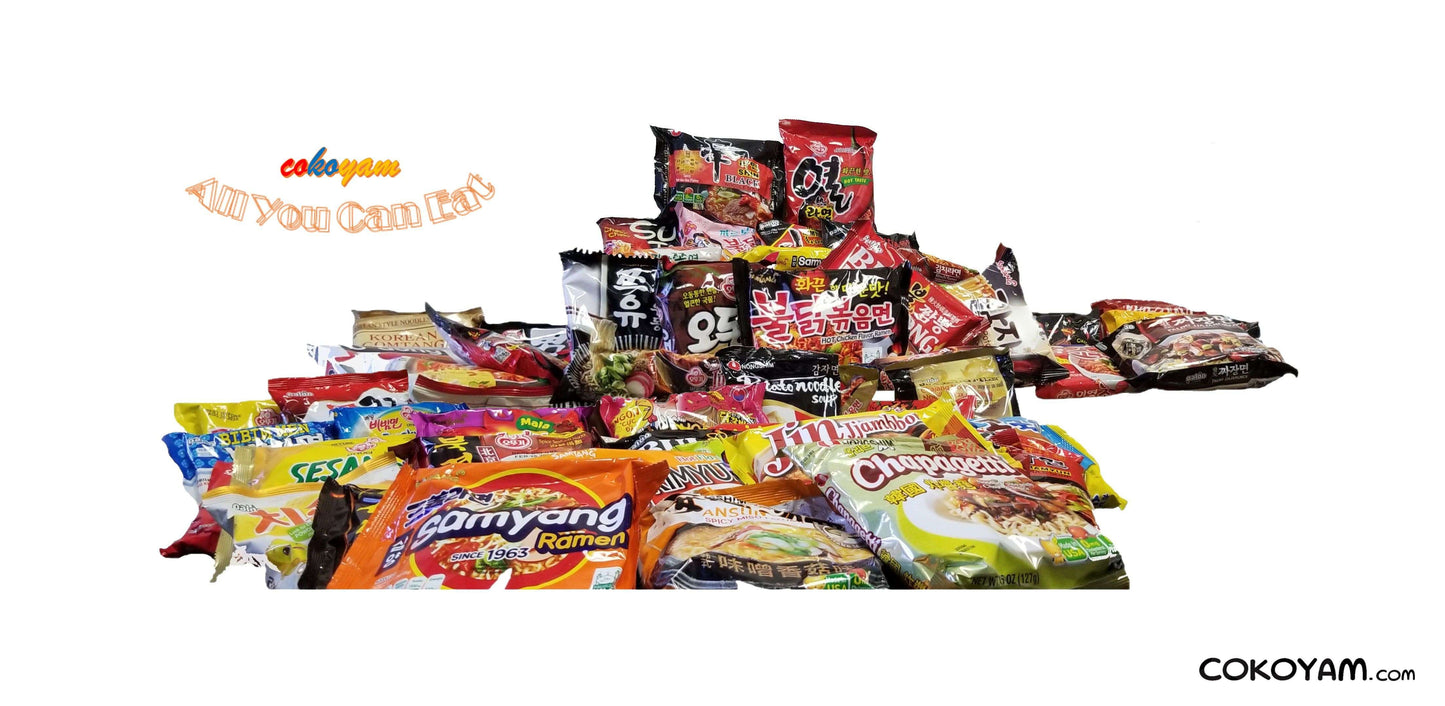 COKOYAM AYCE Korean Ramen Jumbo Combo (Over 50 Different Ramen Flavor Packs) - [Discounted Item] - CoKoYam