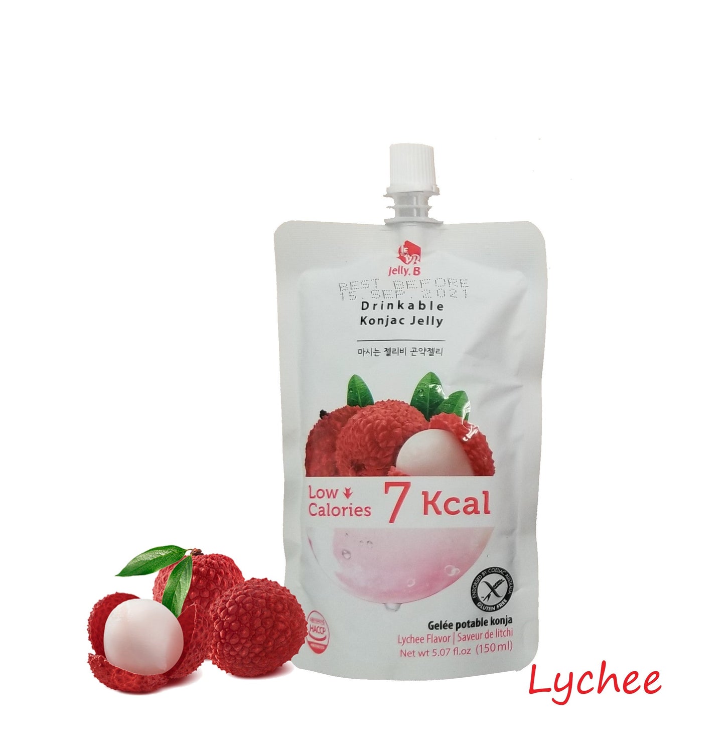 Jayone Jelly B Drinkable Konjac Jelly Lychee 150ml - CoKoYam