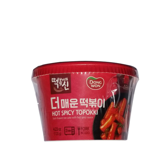 DONGWON Hot Spicy Topokki (God of Tteokbokki) (120g) -Tteokbokki - COKOYAM