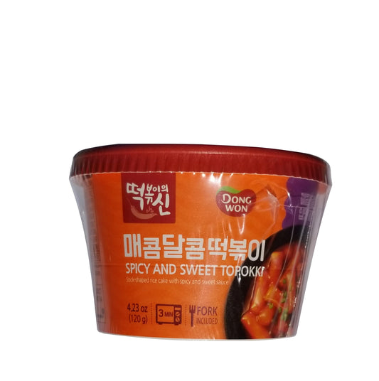 DONGWON Sweet & Spicy Topokki (God of Tteokbokki) (120g) -Tteokbokki - COKOYAM