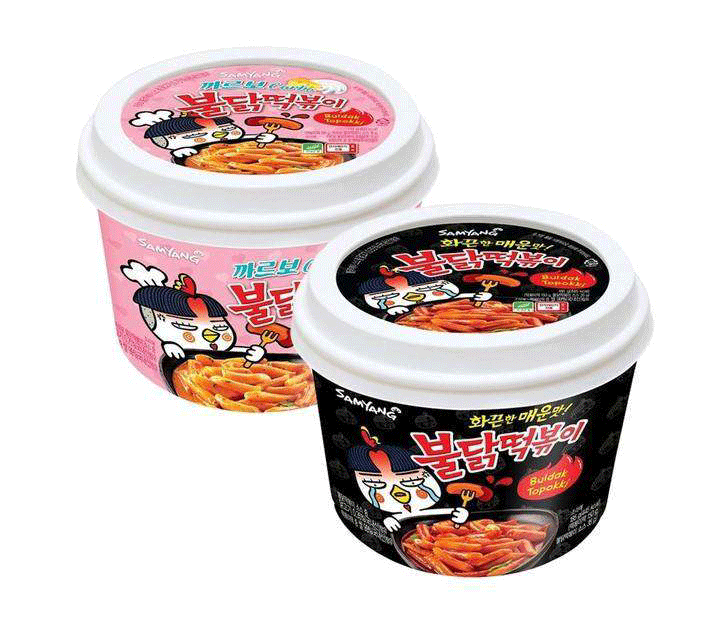 Samyang Topokki Carbo (179g) and Hot Chicken (185g) Bowl Combo - Buldak Tteokbokki & Buldak Bowl - [Discounted Item] - CoKoYam