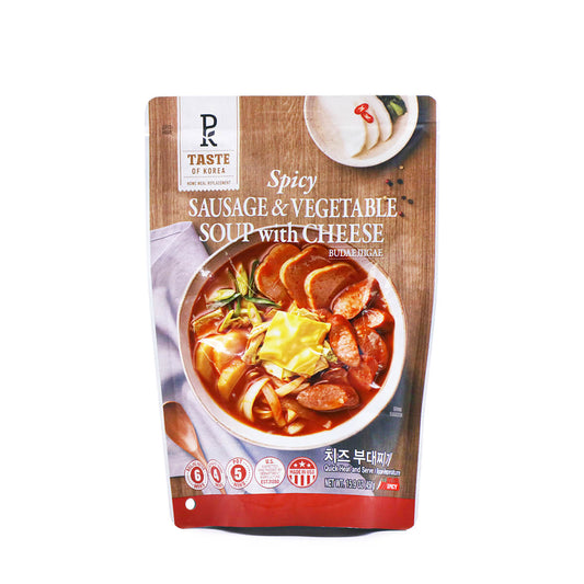 E Mart PK HMR Spicy Sausage & Vegetable Soup with Cheese - BUDAEJJIGAE (450g) - COKOYAM