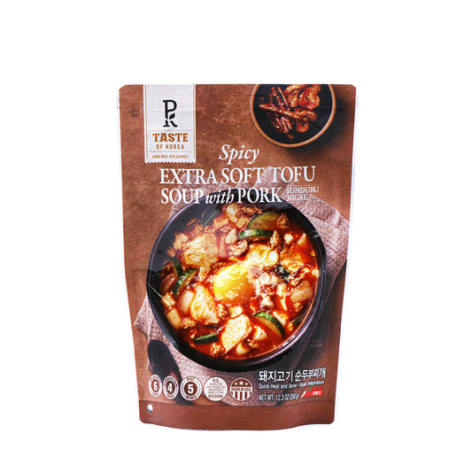 E Mart PK HMR Spicy Extra Soft Tofu Soup with Pork - SUNDUBUJJIGAE (350g) - COKOYAM