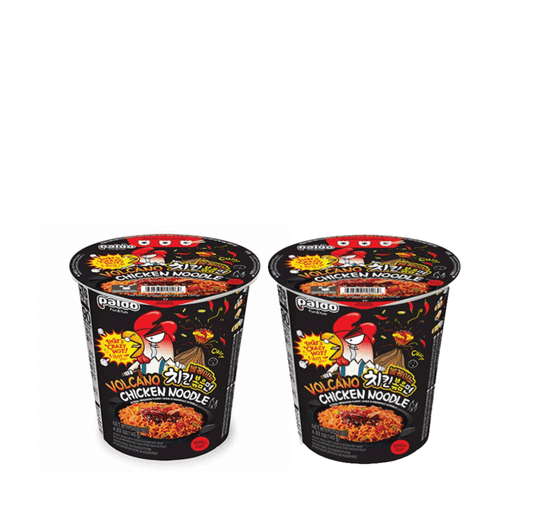 Paldo Small Cup Spicy Volcano Ramen (70gx2Cups) - CoKoYam