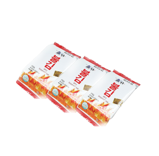 HADONG Fire Gim (Spicy Seasoned Laver) (5gx3Packs) - COKOYAM