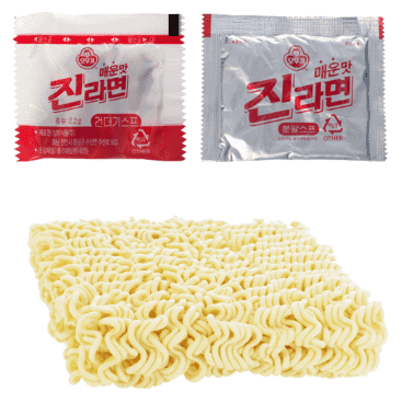 Ottogi Jin Ramen Spicy Pack (120g, 600g-5PK) - CoKoYam