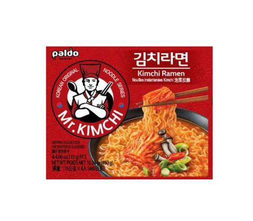 Paldo Spicy Mr. Kimchi Ramen 1Pack (115g), 4Pack (460g) - CoKoYam