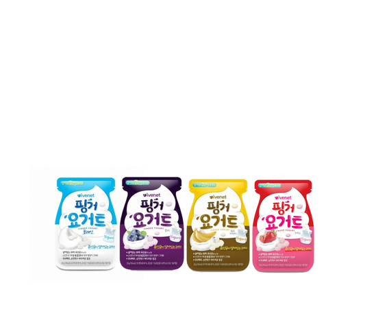 IVENET Bebe Finger Yogurt Snack 4 Combo (20g x 4 Flavor)-[Discounted Item] - CoKoYam