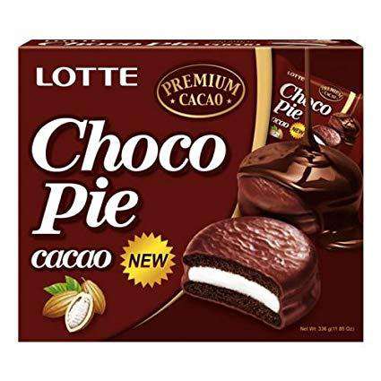 Lotte Chocopie Cacao 6Pack (168g), 12Pack(336g) - Choco pie - CoKoYam