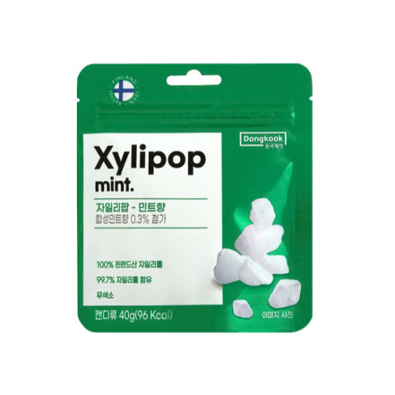 DONGKOOK XYLIPOP Candy 3 Flavors - Mint, Pure, Peach (40g) - COKOYAM