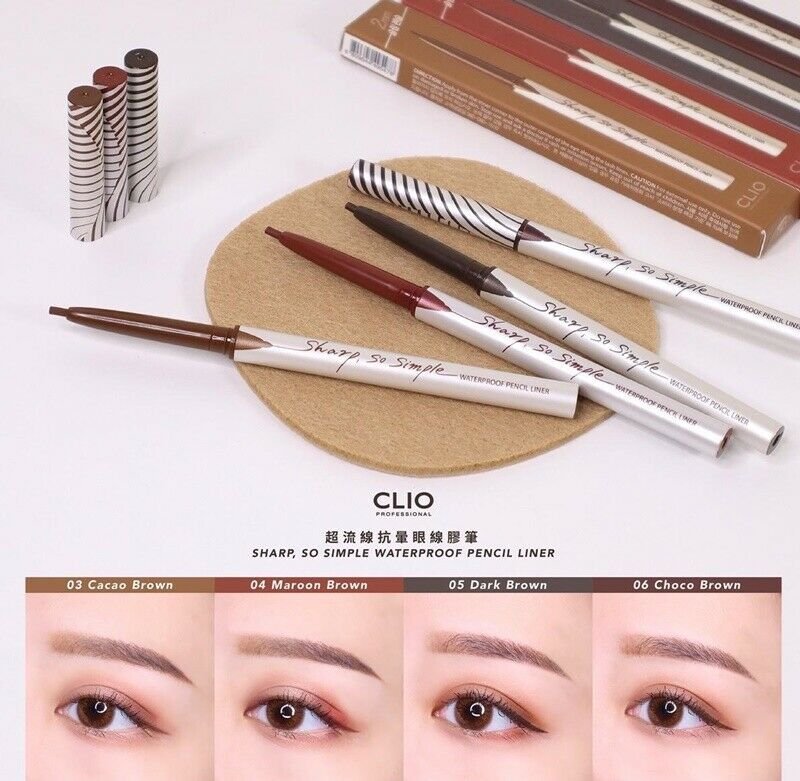 CLIO Sharp So Simple Waterproof Liner 03 Cacao Brown - CoKoYam