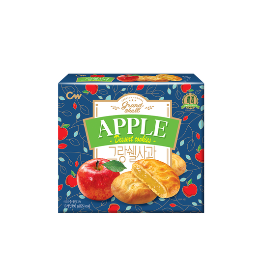 Chungwoo Grand Shell Apple Cookie 12Pack (234g) - COKOYAM