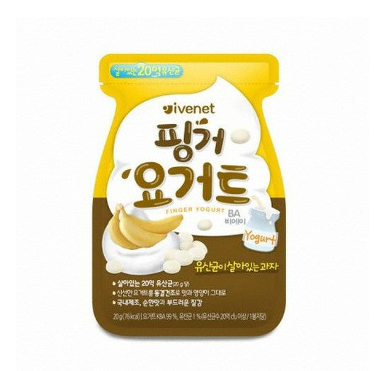 IVENET Bebe Finger Yogurt Snack Banana (20g) - CoKoYam