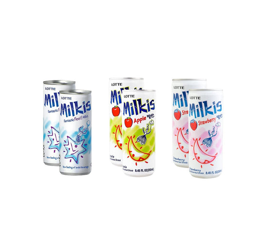 Lotte Milkis 3 Flavors Combo Summer Special (250ml x 3 x 2) - Maximum order: 1 - COKOYAM