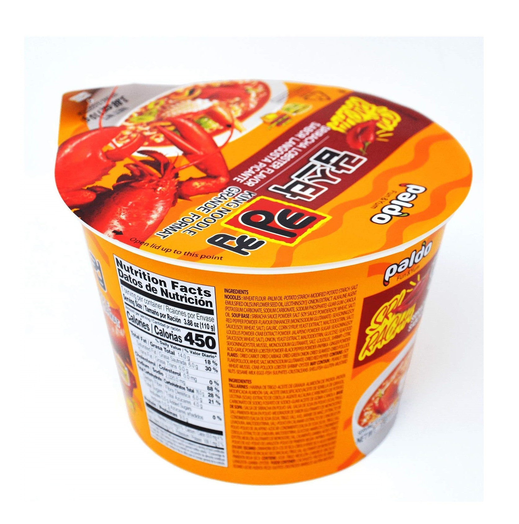 Paldo King Cup Lobster Sriracha Ramen (110g) - CoKoYam