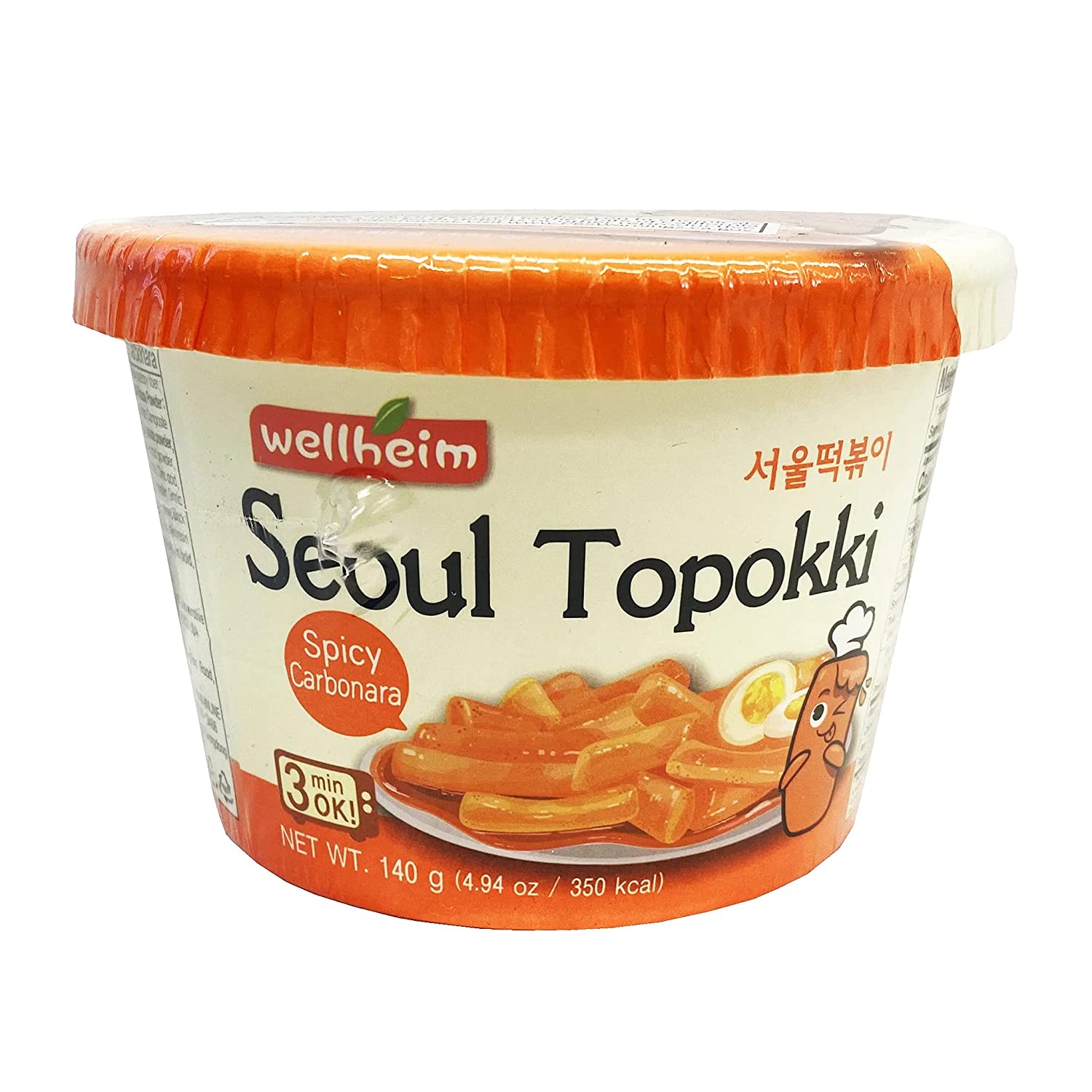 NongHyup WELLHEIM Seoul Tteokbokki Spicy Carbo Bowl (140g) - COKOYAM