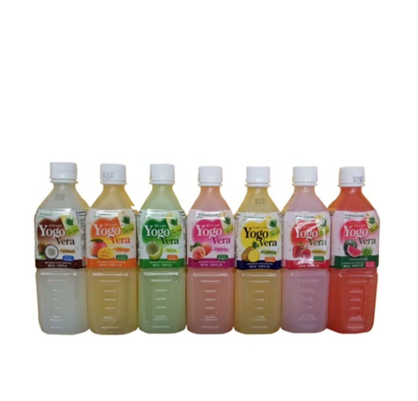 Yogo Vera 7 Combo NON CARBONATED SOFT DRINK (Aloe+Yogut+Fruit)(500mlx7Flavors) - Maximum order: 1 - COKOYAM