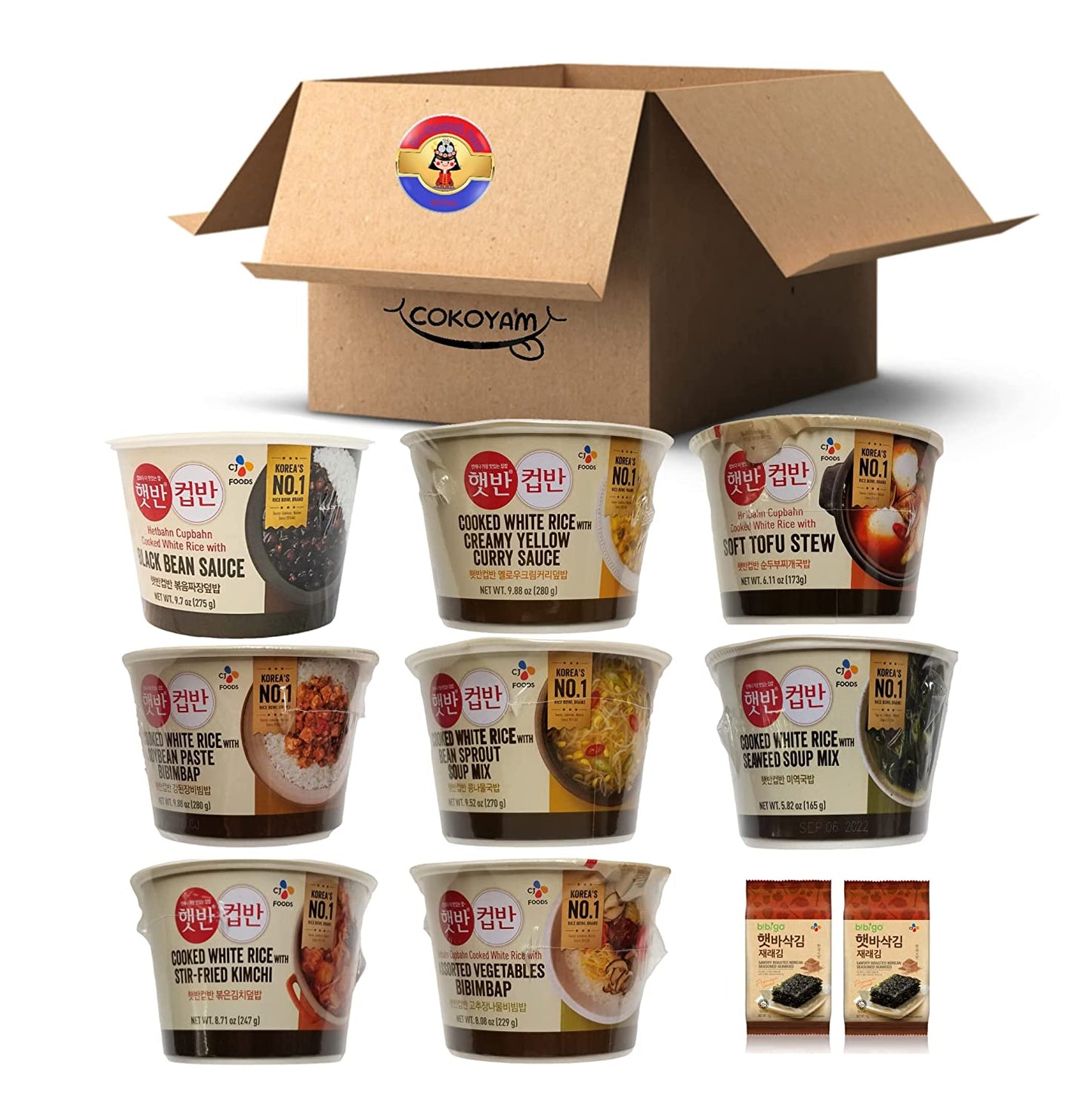 CJ Cup Ban 8 Flavors Combo-Seoul Bap Sang-[Discounted Item (Foods)] - COKOYAM