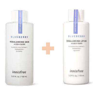 INNISFREE Blueberry Rebalancing Skin(150ml) & Lotion(130ml) - CoKoYam