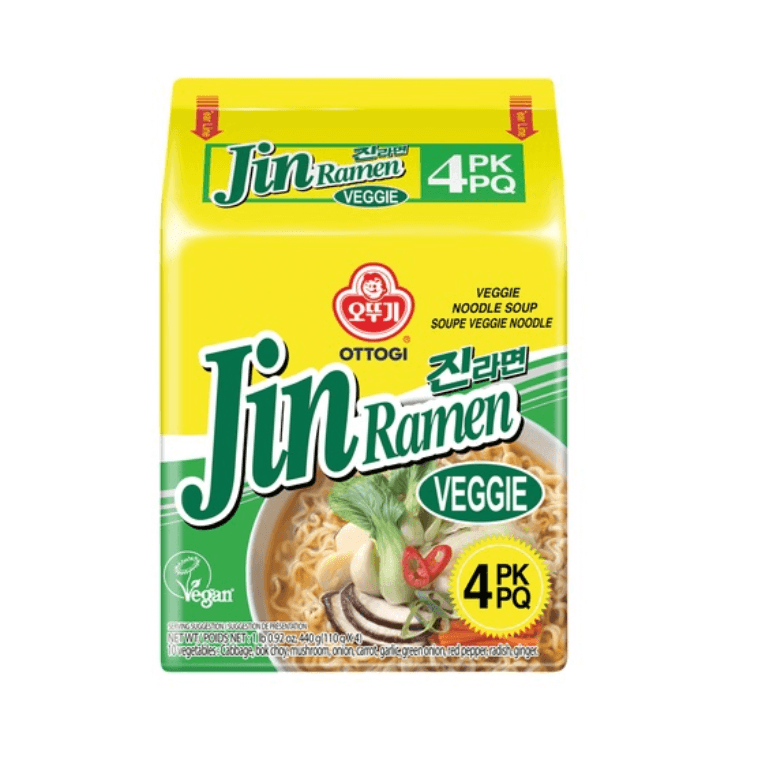 Ottogi Jin Ramen Veggie Pack (110gx4PK) - COKOYAM